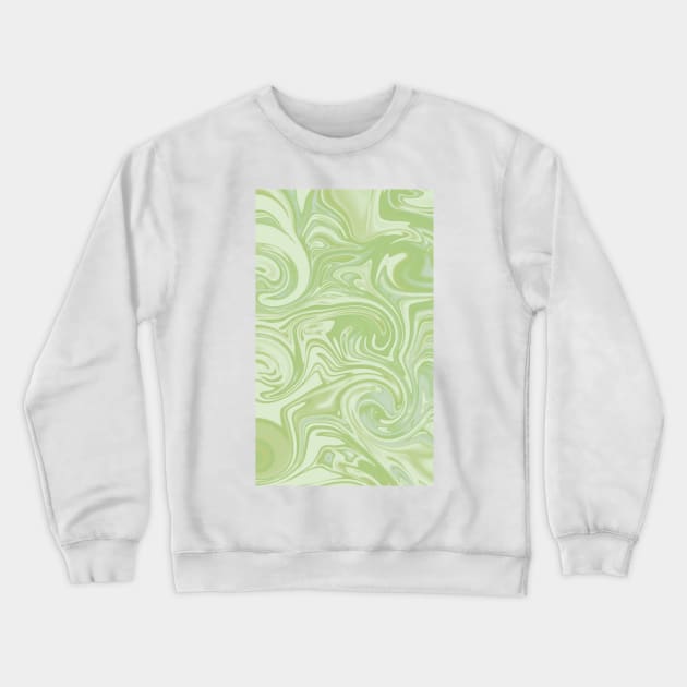 Pale green holographic Crewneck Sweatshirt by PedaDesign